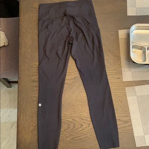 Lululemon black leggings with side pockets